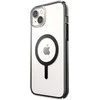 Speck Presidio Perfect-Clear su smūgio geometrija + MagSafe – iPhone 15 Plus / 14 Plus dėklas su MICROBAN danga (skaidrus / juodas)