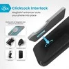 Speck Presidio2 Grip ClickLock &amp; MagSafe – dėklas, skirtas iPhone 16 Plus (juodas / šiferio pilkas / baltas)