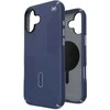 Speck Presidio2 Grip ClickLock &amp; MagSafe – dėklas, skirtas iPhone 16 Plus (pakrantės mėlyna / dulkių pilka / balta)