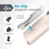 „Speck Presidio2 Grip ClickLock &amp; Magsafe“ – dėklas, skirtas „iPhone 15 Pro“ (balintas kaulas / „Heirloom Gold“ / „Hazel Brown“)