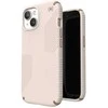„Speck Presidio2 Grip“ – dėklas, skirtas „iPhone 16e“ / „iPhone 15“ / „iPhone 14“ / „iPhone 13“ (balintas kaulas / „Heirloom Gold“ / „Hazel Brown“)