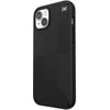 Speck Presidio2 Grip – iPhone 15 Plus / 14 Plus dėklas su MICROBAN danga (juoda / juoda / balta)