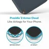 Speck Presidio2 Grip – iPhone 15 Plus / 14 Plus dėklas su MICROBAN danga (anglis / šalta bronza / skalūnas)