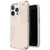 „Speck Presidio2 Grip“ – „iPhone 15 Pro“ dėklas (balintas kaulas / „Heirloom Gold“ / „Hazel Brown“)