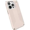 „Speck Presidio2 Grip“ – „iPhone 15 Pro“ dėklas (balintas kaulas / „Heirloom Gold“ / „Hazel Brown“)