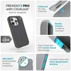 Speck Presidio2 Pro ClickLock &amp; MagSafe – iPhone 15 Pro dėklas (anglies pilka / šalta bronzinė)