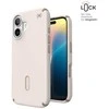 Speck Presidio2 Pro ClickLock &amp; MagSafe – dėklas, skirtas iPhone 16 (balintas kaulas / Heirloom Gold / Hazel Brown)