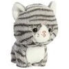 „Teddy Pets“ pliušinis žaislas / glamonė katėms, pilka dryžuota katė, 17 cm