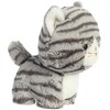 „Teddy Pets“ pliušinis žaislas / glamonė katėms, pilka dryžuota katė, 17 cm