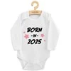 Vaikų spausdintas kūnas New Baby BORN IN 2025 rožinė, 74 (6-9m)