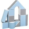 Vell Foam Blocks – Giant Building Set 11 pcs baltas-baby mėlynas-pilkas