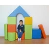 Vell Foam Blocks – Giant Building Set 11 pcs yellow-žalias-oranžinis-light mėlynas