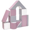 Vell Foam Blocks – Giant Building Set 11 pcs baltas-pilkas-violetinė