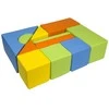 Vell Foam Blocks – Giant Building Set 11 pcs yellow-žalias-oranžinis-light mėlynas