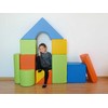 Vell Foam Blocks – Giant Building Set 11 pcs pink-mėlynas-yellow (pastel)