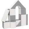 Vell Foam Blocks – Giant Building Set 11 pcs baltas-pilkas