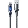 WEKOME WDC-166 Sakin serija – USB-A su „Lightning“ 6A greito įkrovimo 1 m jungiamuoju laidu (tamsu)