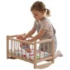 Wooden doll bed-cradle with bedding Baby Mix bears