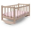 Dėlionė Medinė lėlių lovelė-lopšys su patalyne Baby Mix