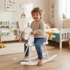 Wooden Rocking Horse for Children Baby Mix baltas