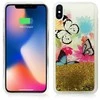 Zizo Liquid Glitter Star dėklas, skirtas iPhone X (drugeliai)