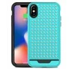 Dėklas Zizo Star Diamond hibridinis dangtelis, skirtas iPhone X (meal/juoda)