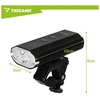 1300 lm LED dviračio žibintas + „Trizand“ galinis žibintas