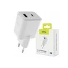 "Allity" sieninis įkroviklis GaN PD QC ATC-01-20WACr 1x USB-C 1x USB-A 20W baltas