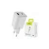 "Allity" sieninis įkroviklis GaN PD QC ATC-01-30WAC 1x USB-C 1x USB-A 30W baltas
