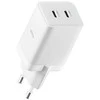 "Allity" sieninis įkroviklis GaN PD QC ATC-01-45WCC 2x USB-C 45W baltas