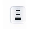 "Allity" sieninis įkroviklis GaN PD QC ATC-01-65WACC 2x USB-C 1x USB-A 65W baltas