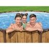 Bestway Karkasinis baseinas Medinis 488x122 Langai Siurblio Kopėčių Uždangalas 56725