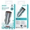 BWOO 38W greitasis automobilinis įkroviklis BO-CC73 QC 18W + PD 20W, pilkai sidabrinis