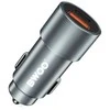 BWOO 38W greitasis automobilinis įkroviklis BO-CC73 QC 18W + PD 20W, pilkai sidabrinis
