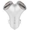Devia automobilinis įkroviklis Extreme Metal PD 48W 2x USB 2x USB-C sidabro spalvos
