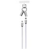 Devia kabelis lanyard 2in1 PD USB-C - Lightning 0,3 m 27W violetinės spalvos