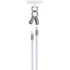 Devia kabelis lanyard 2in1 PD USB-C - Lightning 1,2 m 27W violetinės spalvos