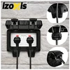 Double external socket 17x11x10cm Izoxis