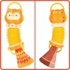 Vaikiškas muzikinis akordeonas Oranžinė pelėda, 33 cm