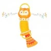 Vaikiškas muzikinis akordeonas Oranžinė pelėda, 33 cm