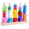 Jokomisiada Wooden blocks 25pcs. educational puzzle ZA4758