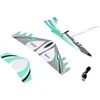 Jokomisiada Foldable lightweight foam airplane flies LED lights propeller USB charging ZA5583