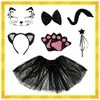 7-piece cat costume - juodas Kruzzel 26745