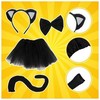 Kitten Costume - Juodas 4-Piece Kruzzel 26518