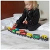 Wooden train set 12 pcs Kruzzel 23522