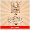 Children's tea set + Kruzzel 26418 cake stand
