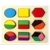 Medinė dėlionė geometrinės figūros