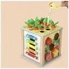 ISO TRADE Medinis edukacinis kubas - Kruzzel sorter 22566, 5-in-1