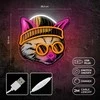Plastrol Neoninis ART LED CAT DREAMER daugiaspalvis FLA04 Forever Light