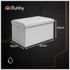 Pilkas aksominis pufas 60x30x30 cm Ruhhy 25994